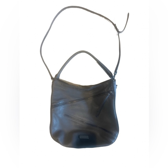 Marc by Marc Jacobs Serpentine Dark Gray Goat Leather Hobo Shoulder Bag - Picture 3 of 16